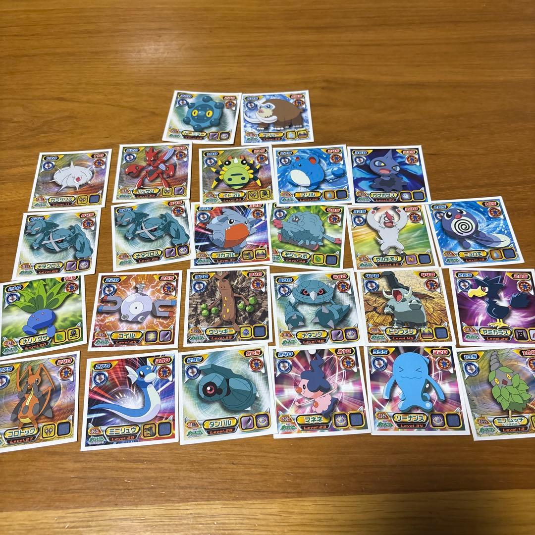 ポケモン　シール烈伝　まとめ　技シール　全国図鑑pro ピカチュウ　リザードン