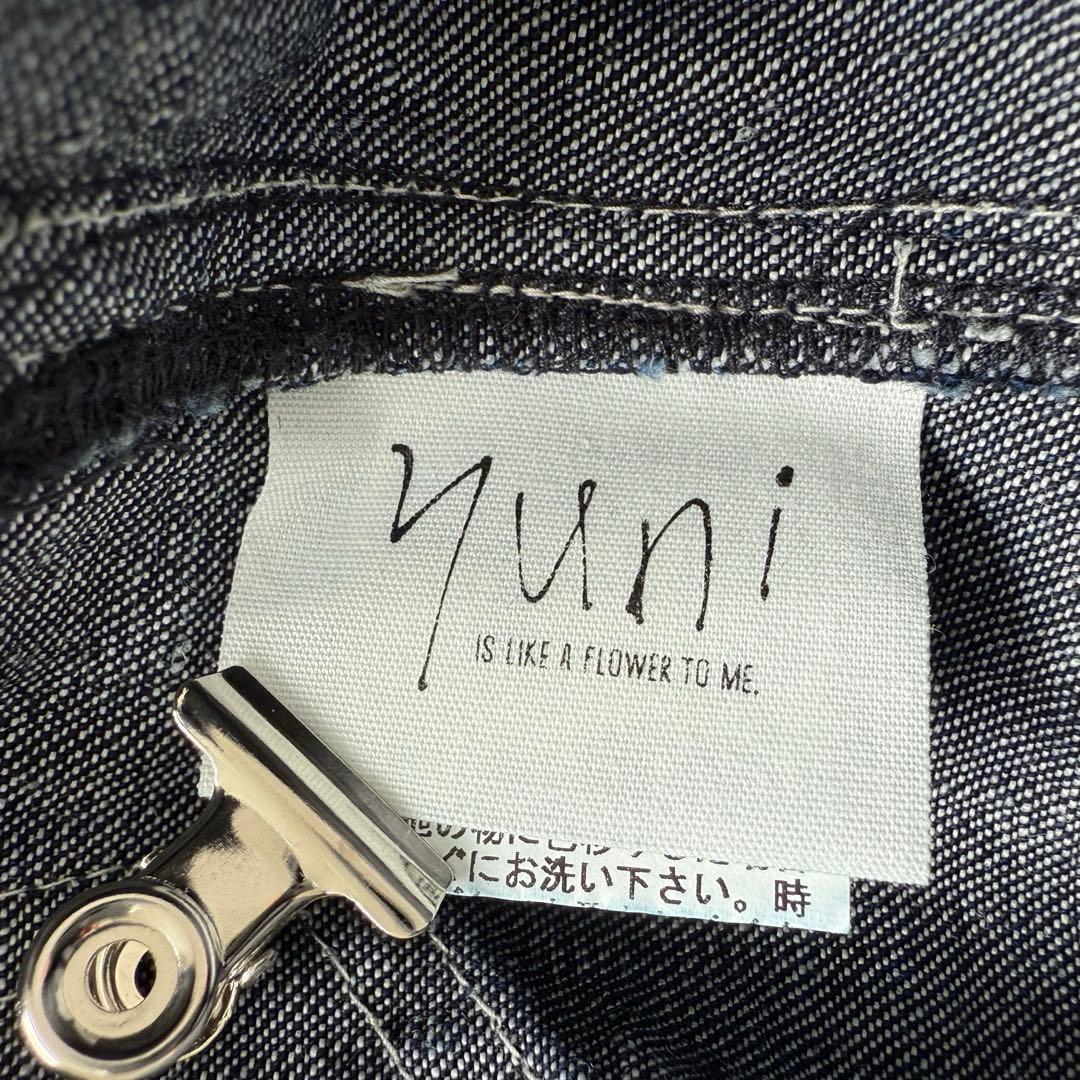 yuni ユニ　コットンリネン デニム ワーク コクーン パンツ