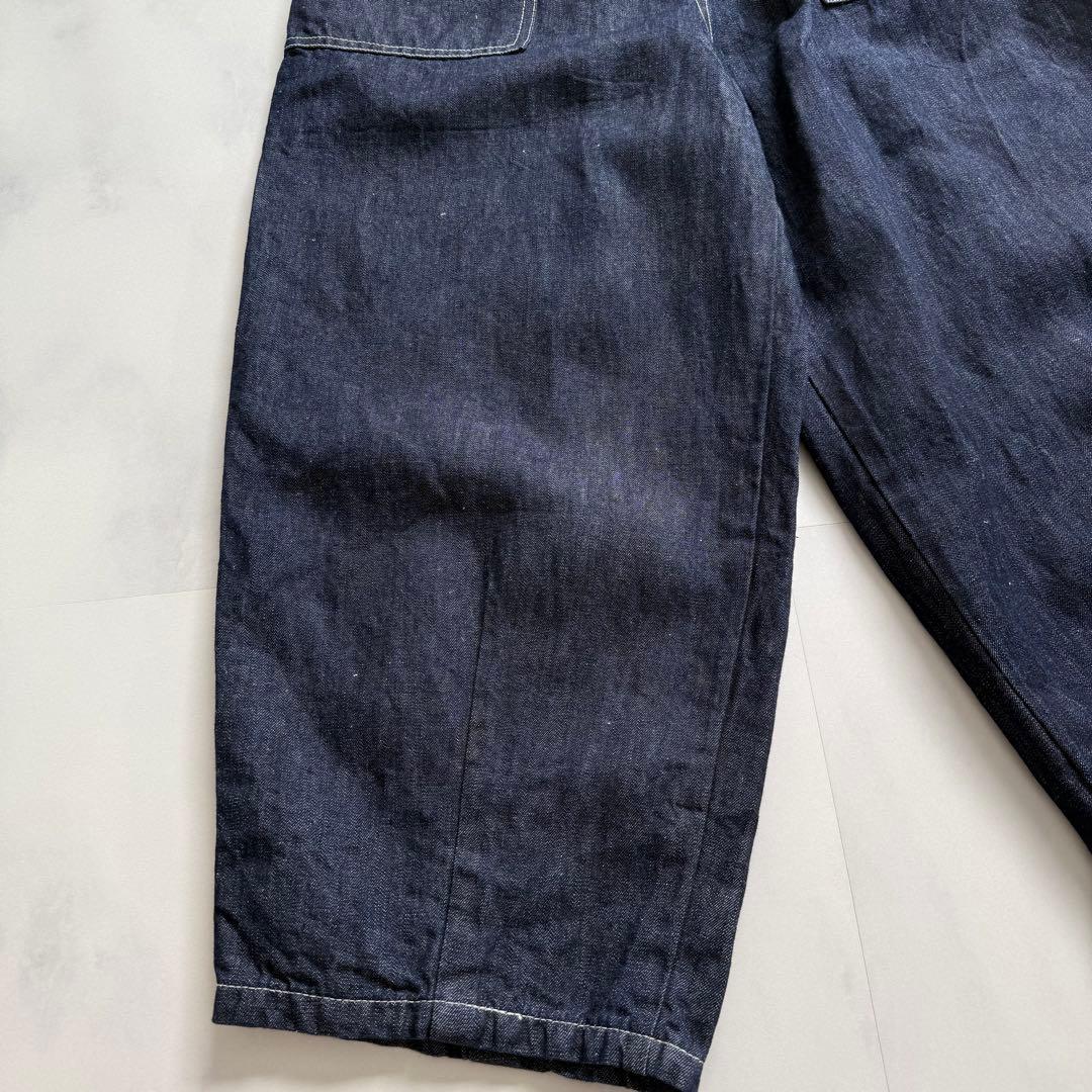 yuni ユニ　コットンリネン デニム ワーク コクーン パンツ