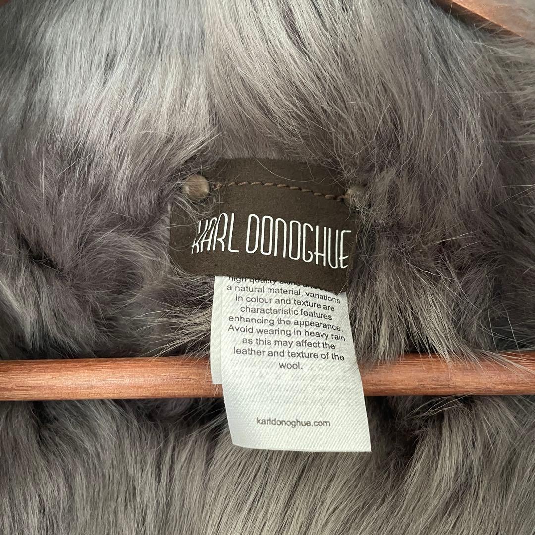 KARL DONOGHUE ファー ショール ダークブラウン
