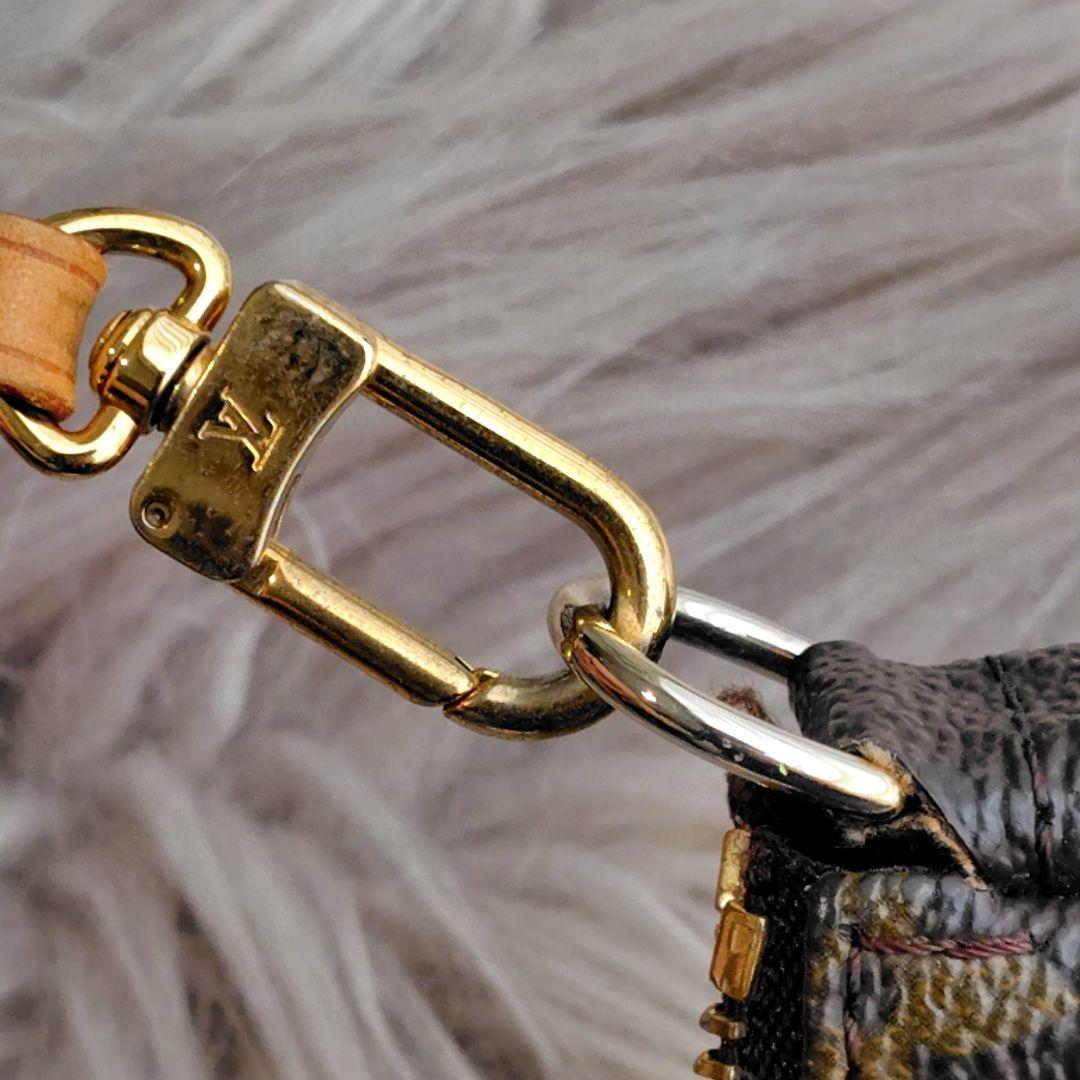 鑑定済・美品 ルイヴィトン モノグラム アクセソワール ストラップ付