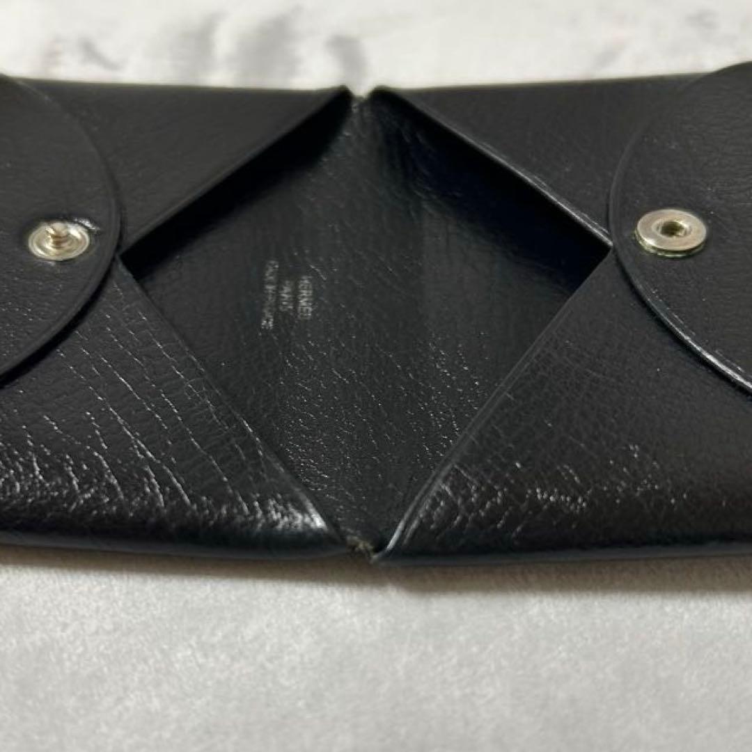 HERMES エルメス カルヴィ カードケース 名刺入れ ブラック 黒