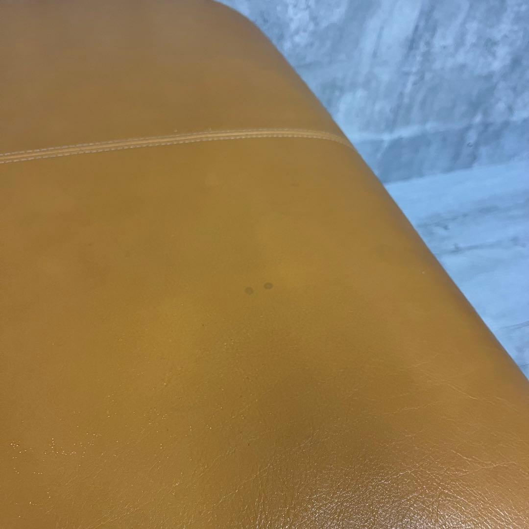 カリモク　オットマン　イエロー