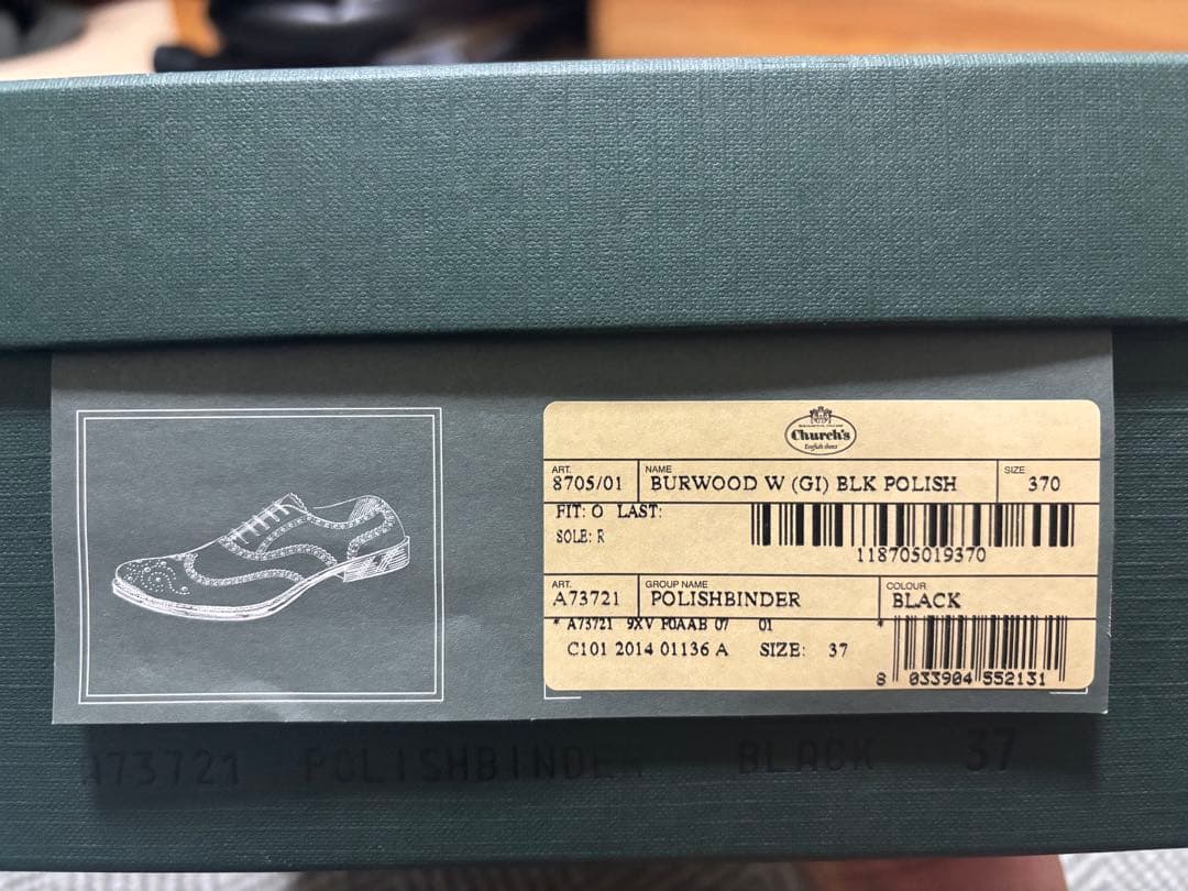 Churchs church's チャーチ　バーウッド サイズ37 美品