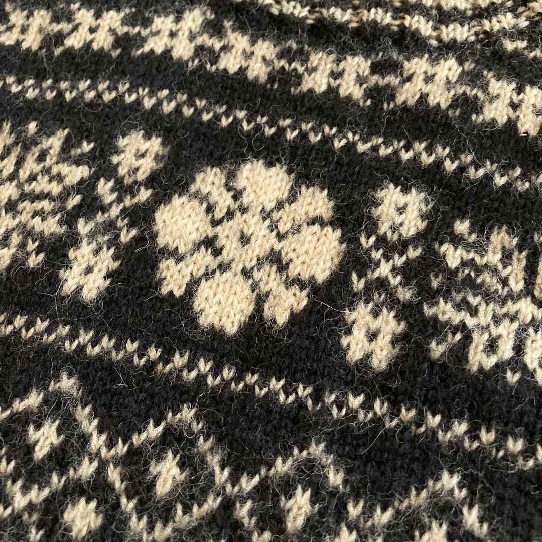 ラルフローレン ノルディック フェアアイル タートルネック ニット M 黒