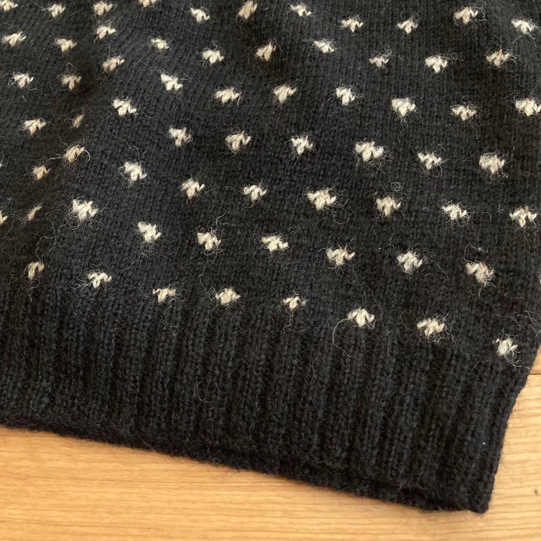 ラルフローレン ノルディック フェアアイル タートルネック ニット M 黒