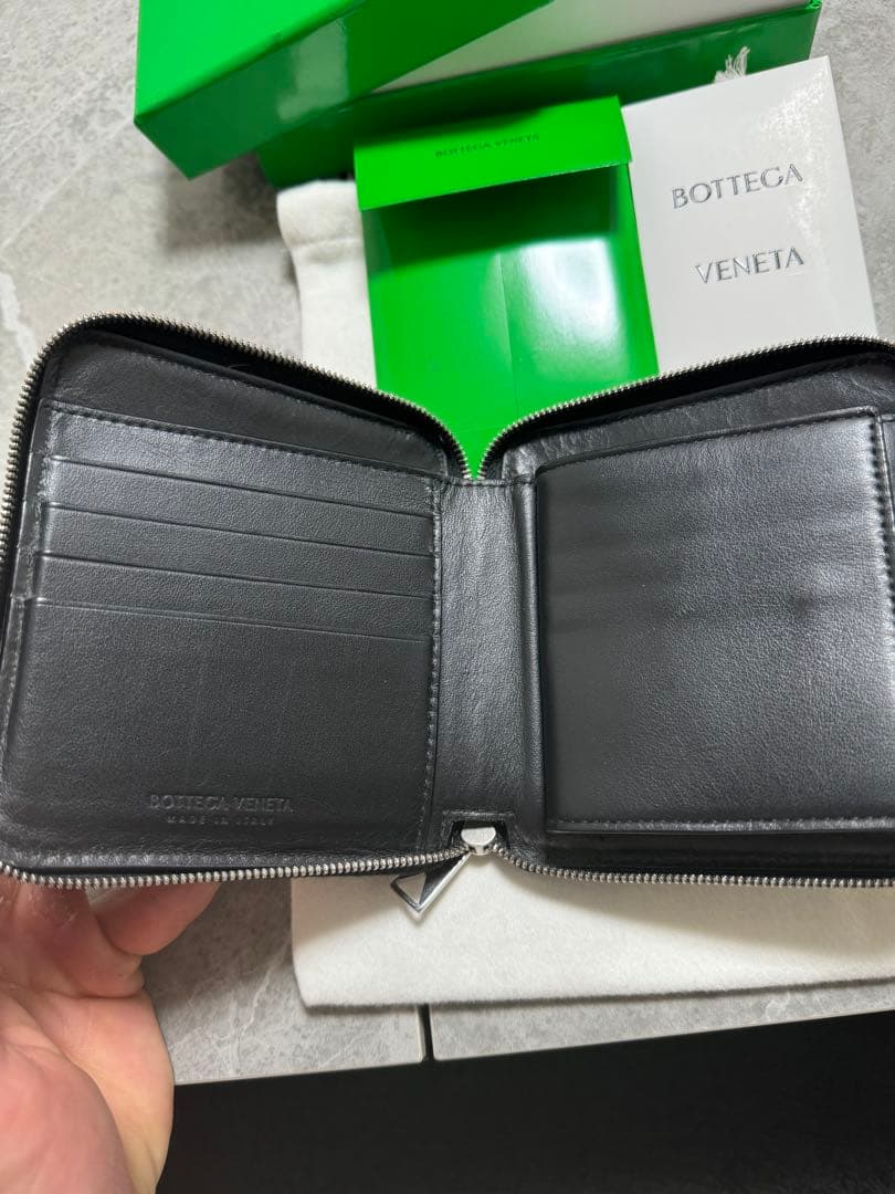 MY　BOTTEGA VENETA ブラックレザーケース