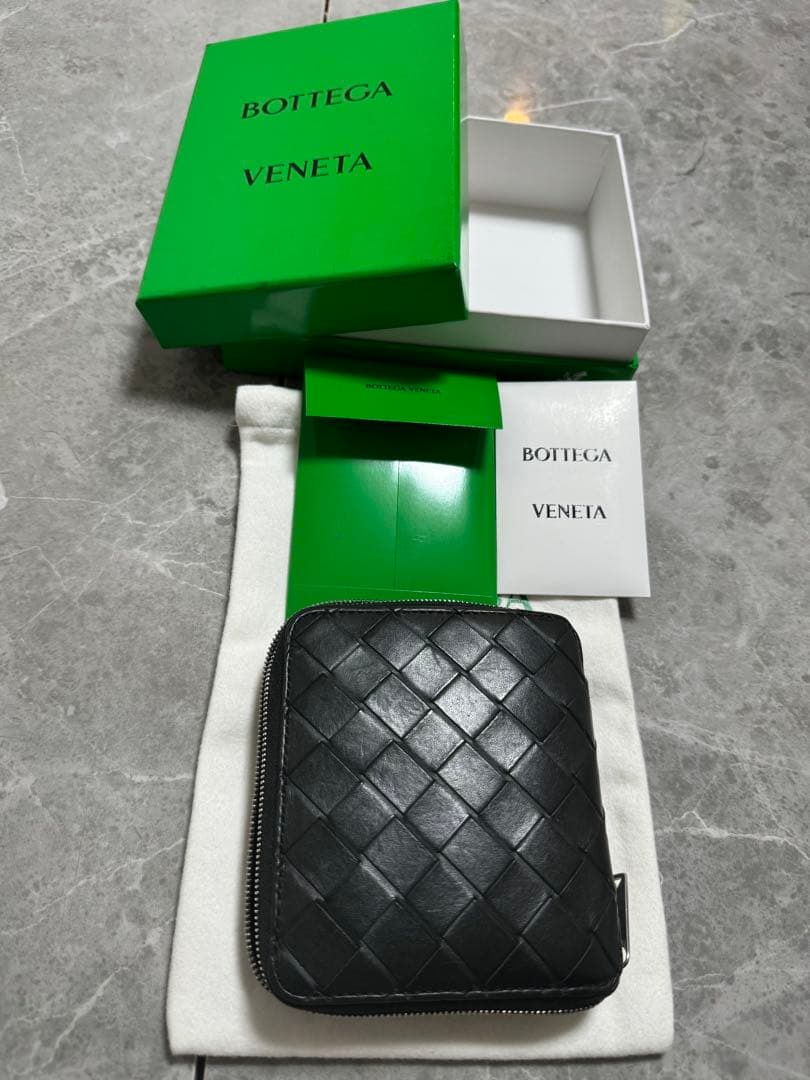 MY　BOTTEGA VENETA ブラックレザーケース