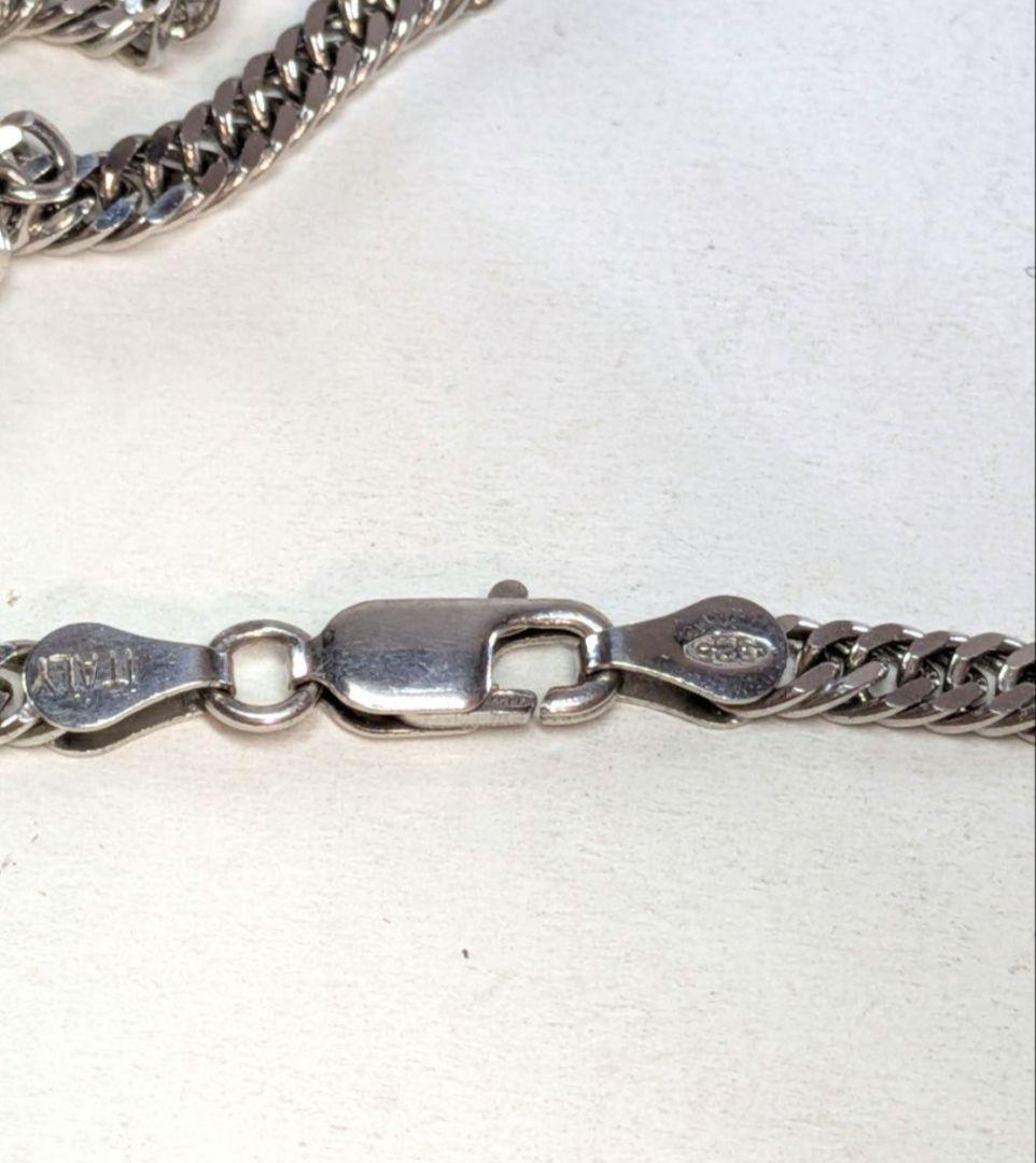 としITALY喜平4面ダブル　シルバー925 ネックレスチェーン 59cm