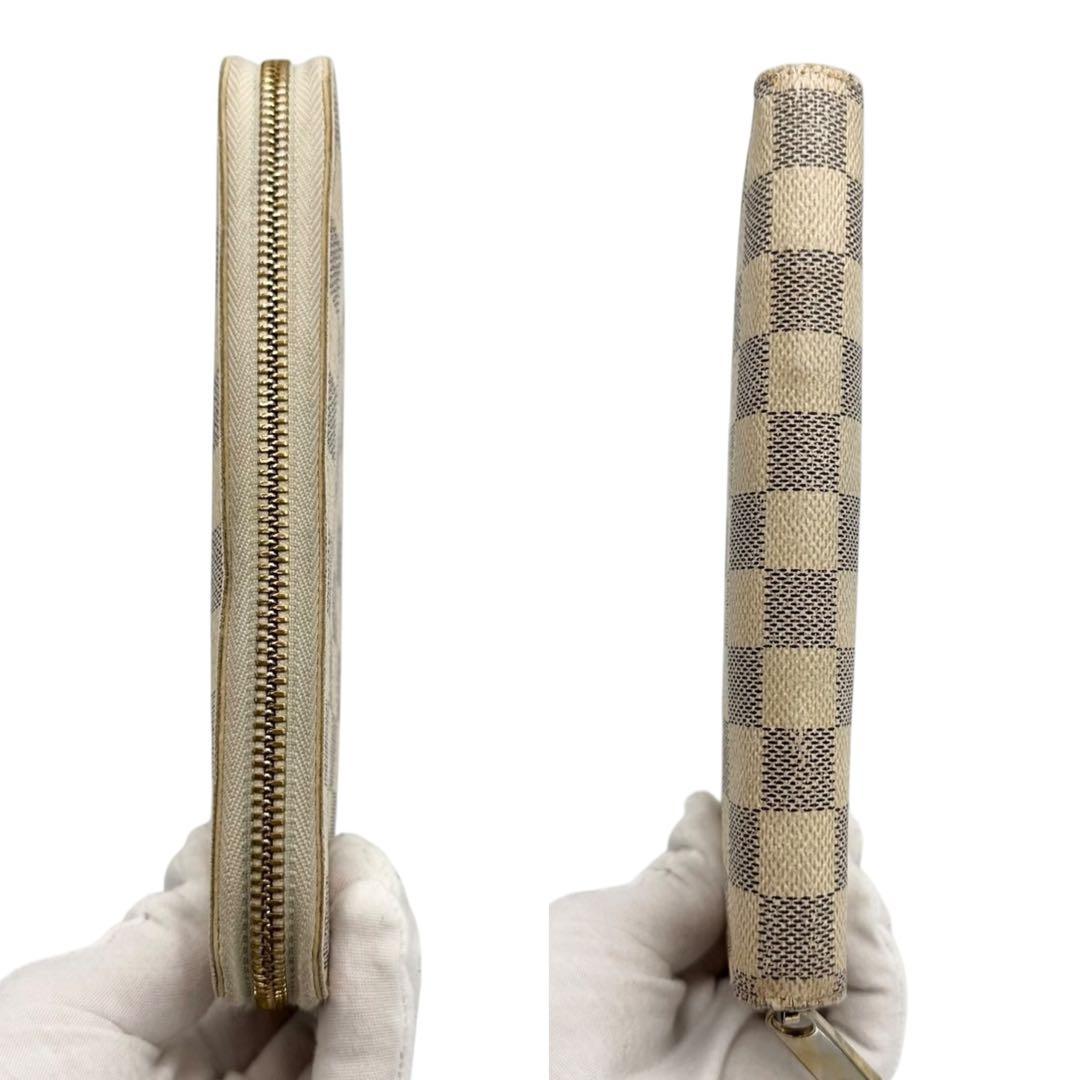 【美品】ルイヴィトン ジッピーウォレット ダミエアズール ラウンドファスナー