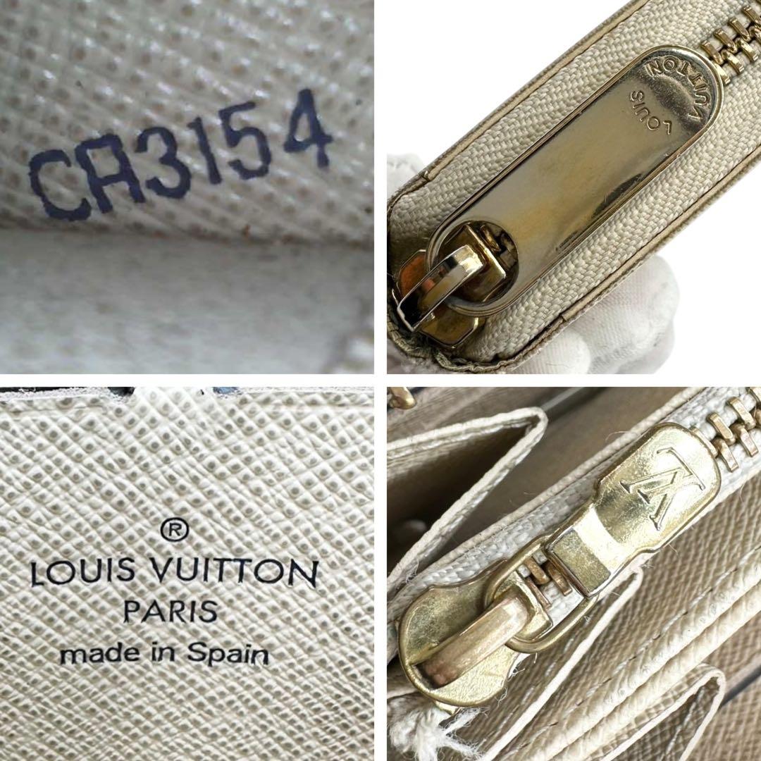 【美品】ルイヴィトン ジッピーウォレット ダミエアズール ラウンドファスナー