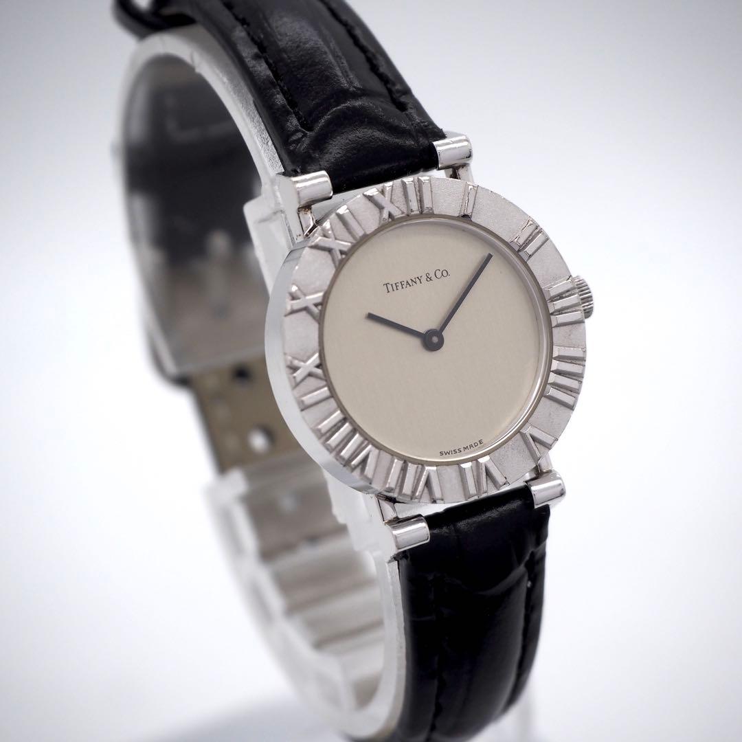413 稼働【美品】TIFFANY&Co. 時計 アトラス SV925 シルバー