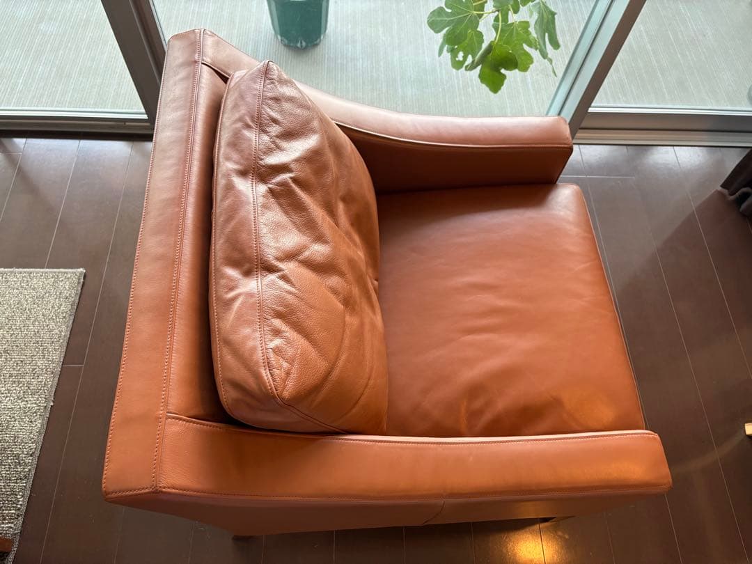 RORO 一人掛けソファ　本革　キャメルブラウン
