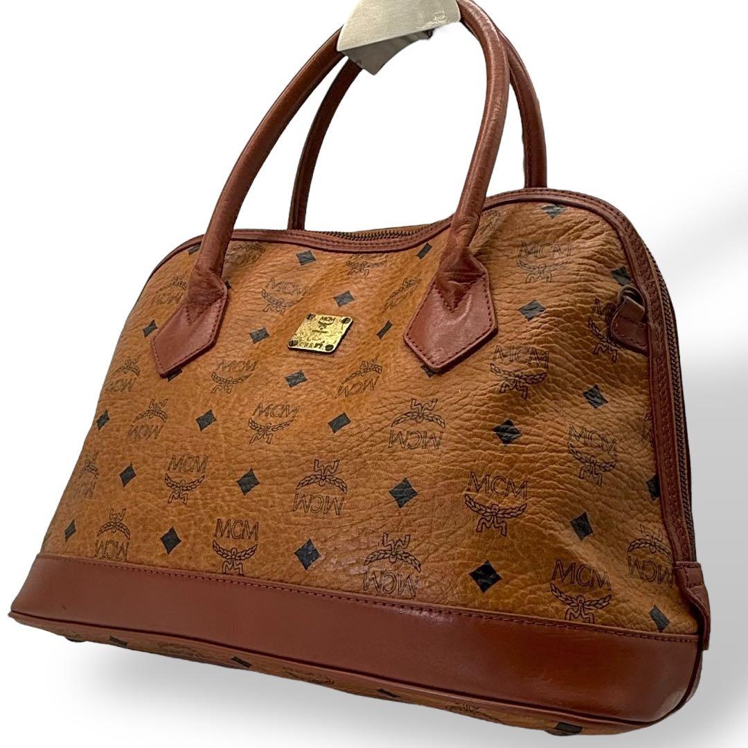MCM エムシーエム ハンドバッグ ミニボストンバッグ レザー ヴィセトス柄