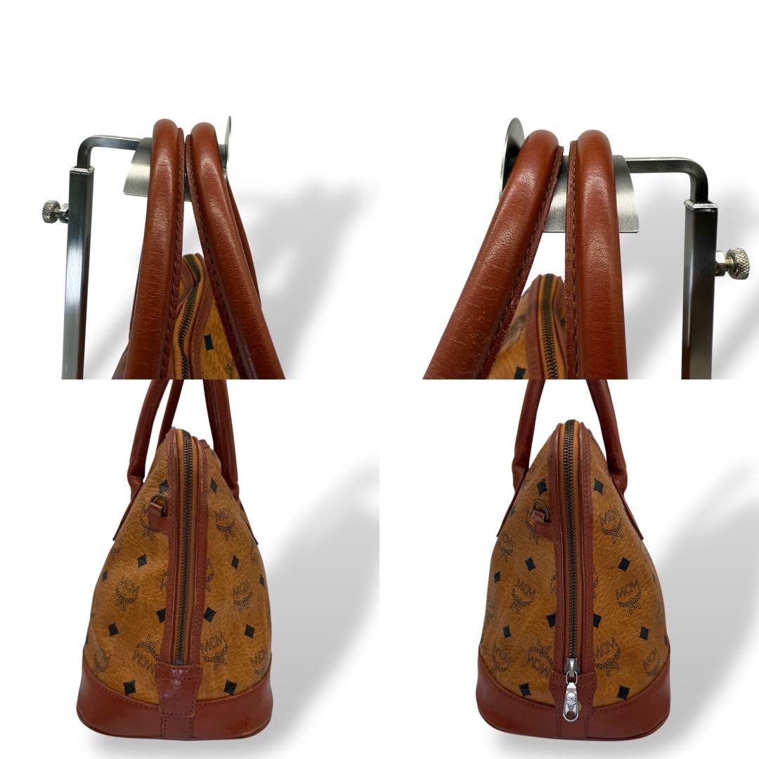 MCM エムシーエム ハンドバッグ ミニボストンバッグ レザー ヴィセトス柄