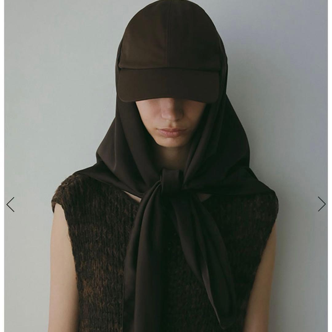 エトレトウキョウ⭐︎新品未使用⭐︎CA4LAxETRコラボスカーフキャップ　ブラウン