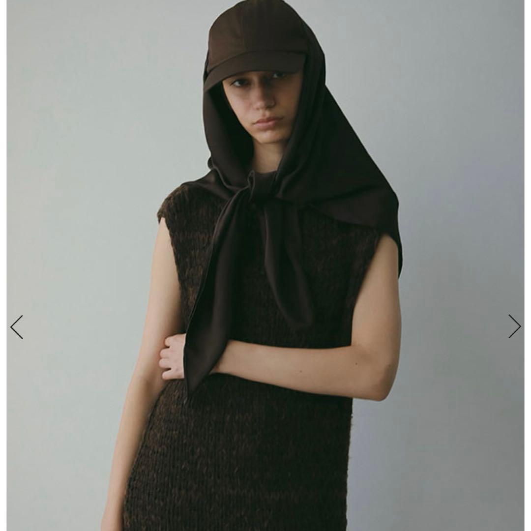 エトレトウキョウ⭐︎新品未使用⭐︎CA4LAxETRコラボスカーフキャップ　ブラウン