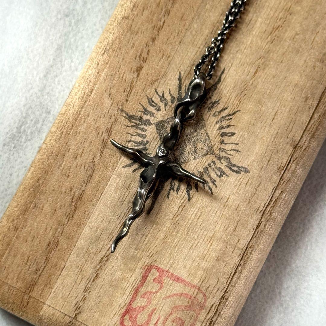 TAUJAN SV925 クロス ロザリオ 十字架 ネックレス チェーン セット