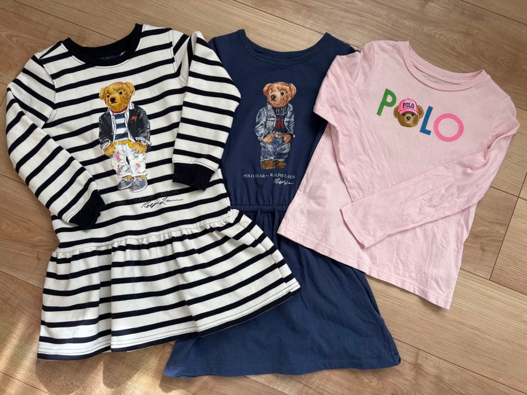 ワンピースとトップス３枚セット　110cm