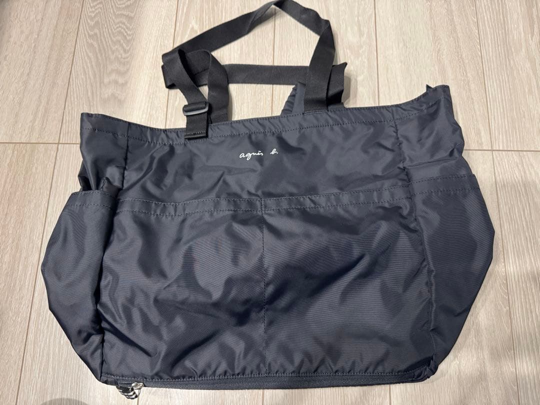 「値下げ可能！」agnes b. ロゴ　ペアレンツバッグ　マザーズバッグ