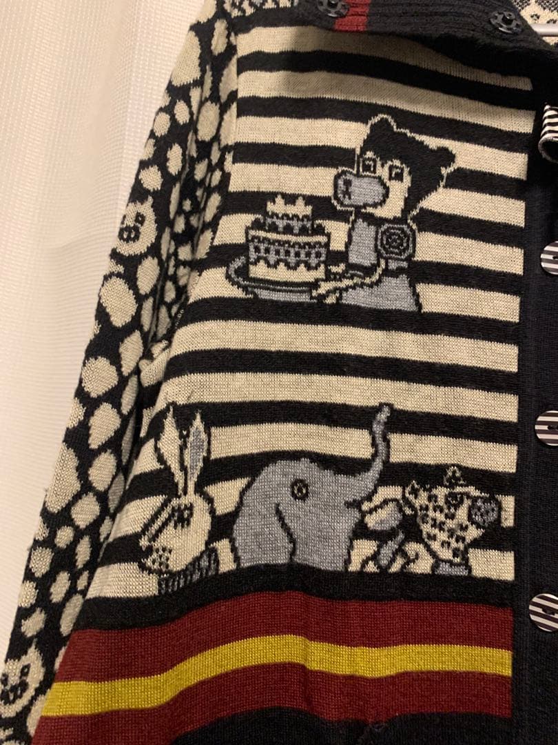 アルベロベロ　ブタさんロングニットカーディガン