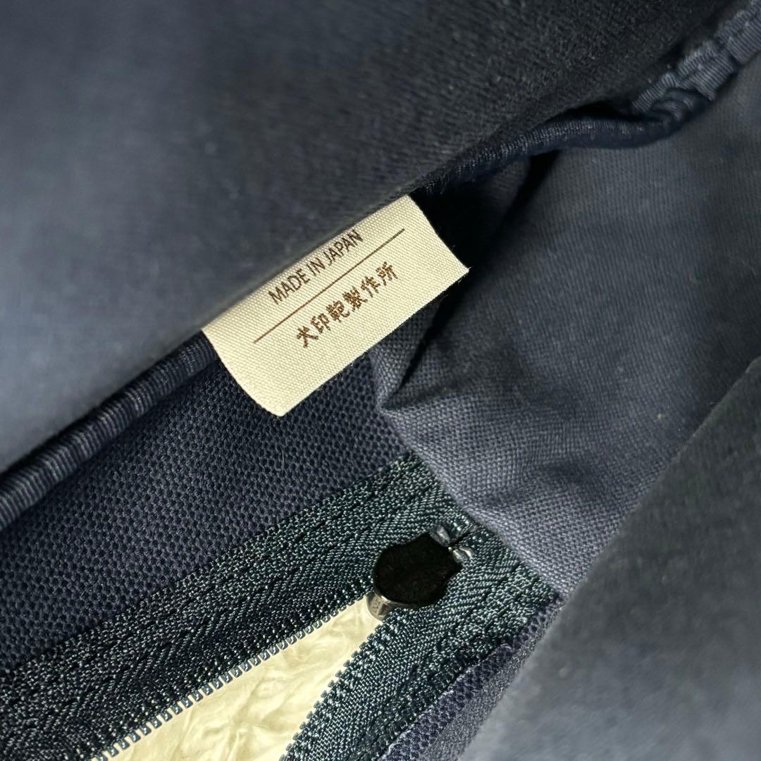 美品✨犬印鞄製作所 黒犬印 ボディバッグ ネイビー