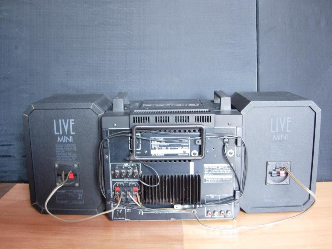 SHARP LIVE MINI CD-X15 通電確認済 ジャンク扱い