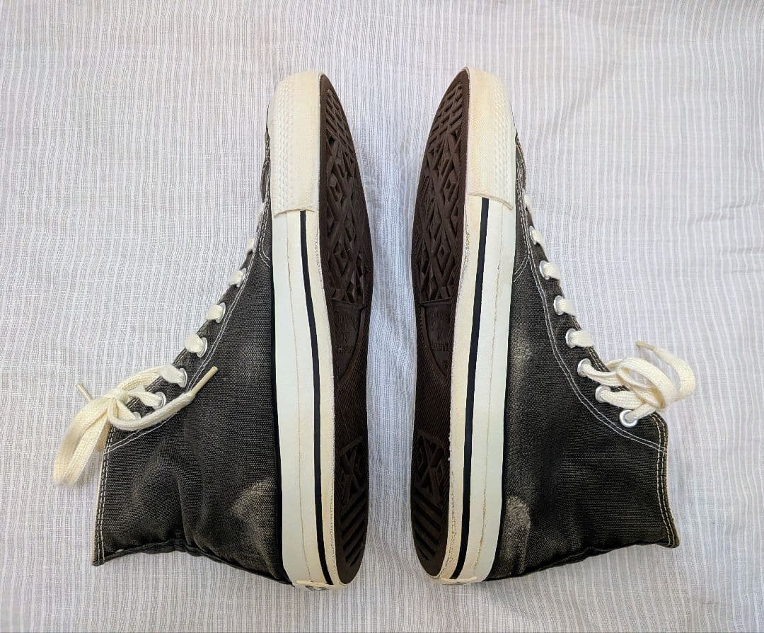 80s コンバース　オールスター　ハイカット　黒　28㌢　9ハーフ　USA製