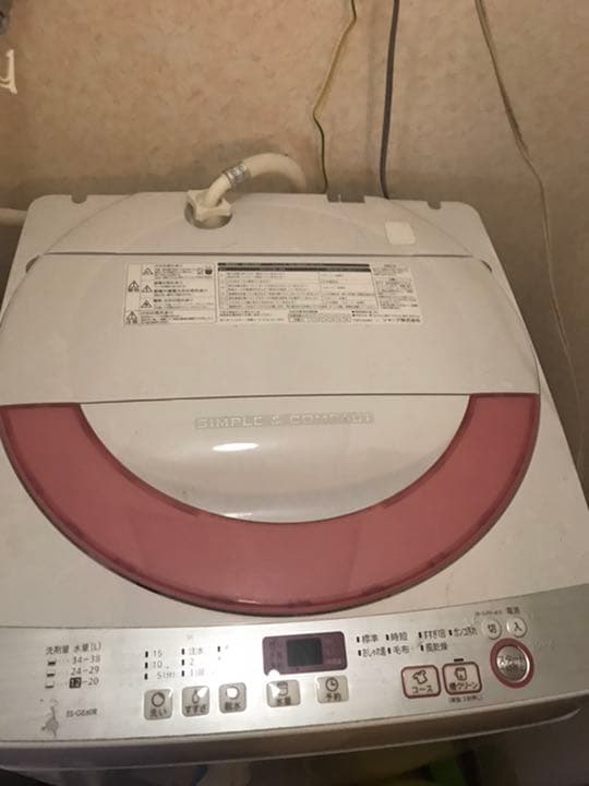 洗濯機 SHARP ES-GE60R-P