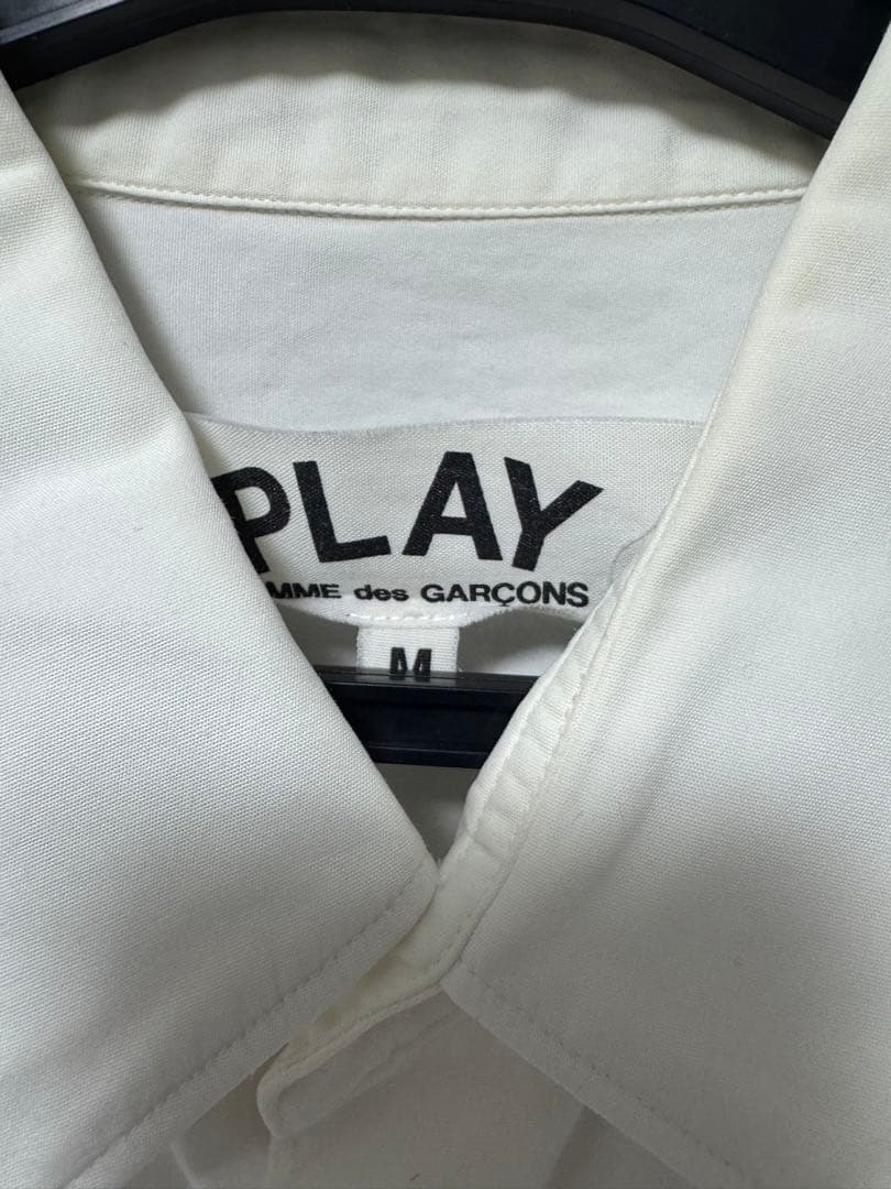 プレイコムデギャルソン 長袖シャツ 黒ハート M