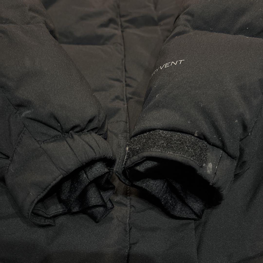 ノースフェイス ダウンジャケット 黒 L ※155、