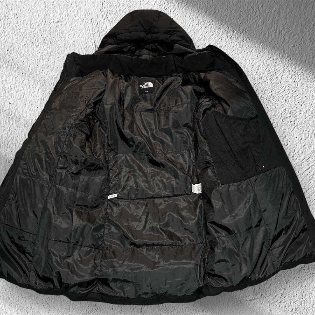 ノースフェイス ダウンジャケット 黒 L ※155、