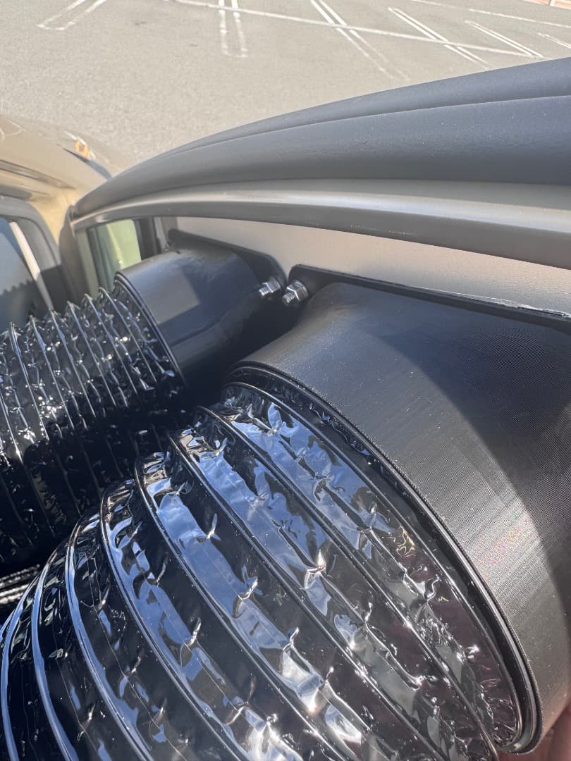 エコフローECOFLOW WAVE2,3専用ダクト取付用パーツ 運転席ドア用