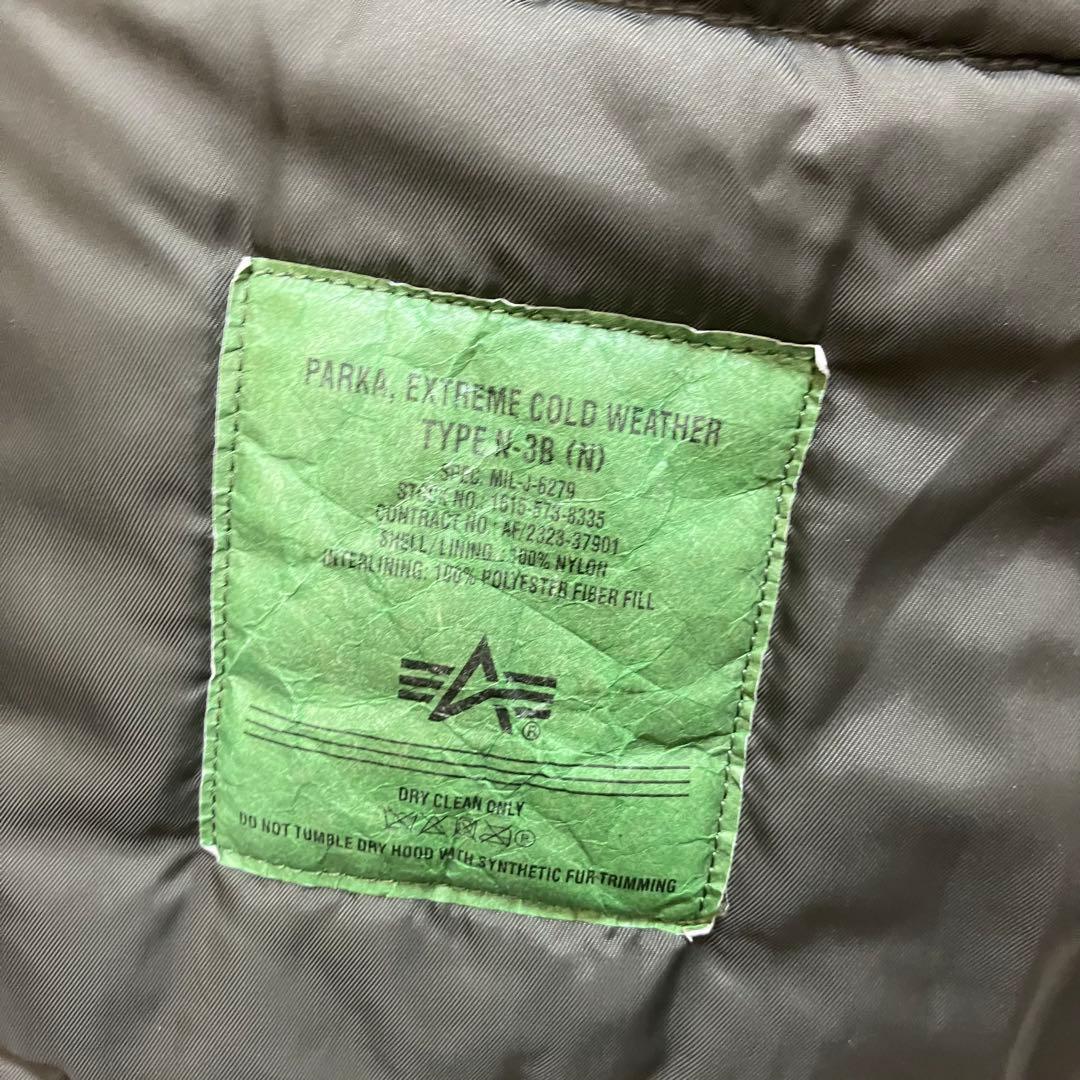 美品✨アルファインダストリーズ 3Lサイズ N-3B ボア フライトジャケット