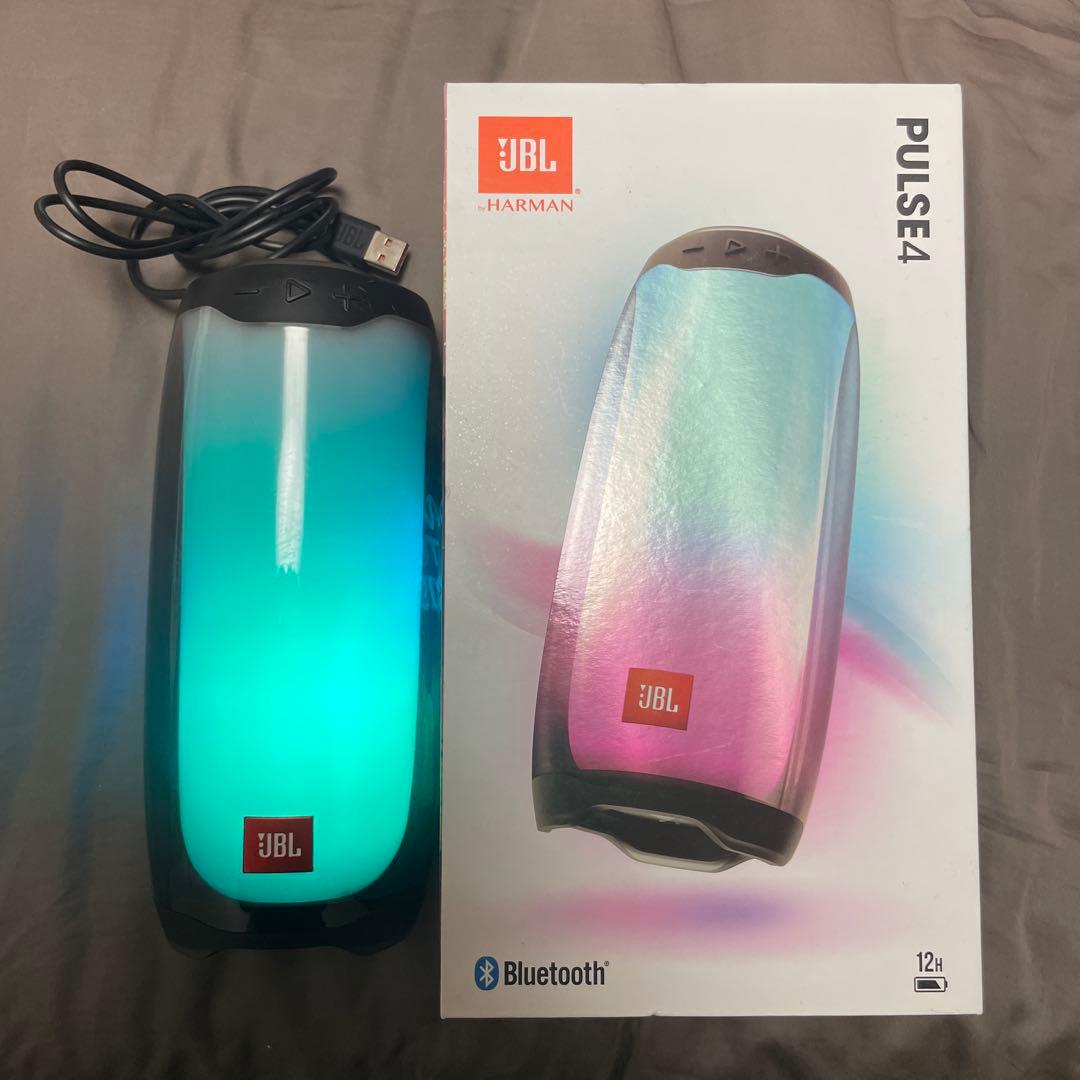 【美品】JBL PULSE4 ワイヤレススピーカー(外箱&充電コード付き)