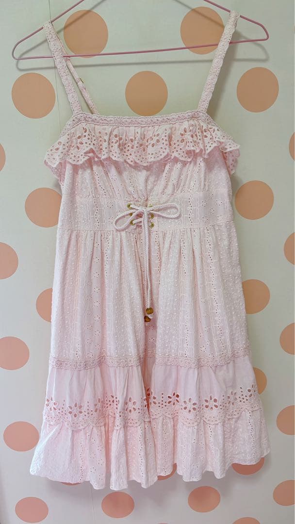 V*V様 平成00's リズリサ　コットンフラワーレースキャミ　平成ギャル　量産