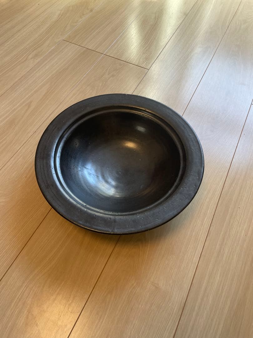 峡月陶苑 黒釉土鍋 33cm ジェイピリオド