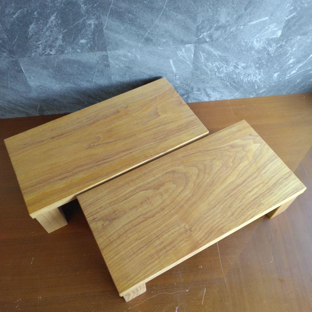 無垢材スピーカースタンド一対