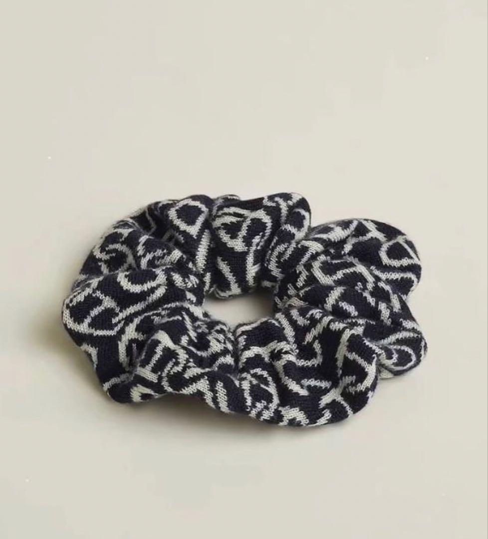 HERMES シェーヌダンクル シュシュ 正規品 ヘアアクセサリー