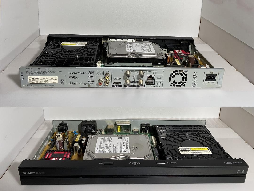 タイムセールSHARP　BD-ＮW520　18年製 容量アップHDD：1TB