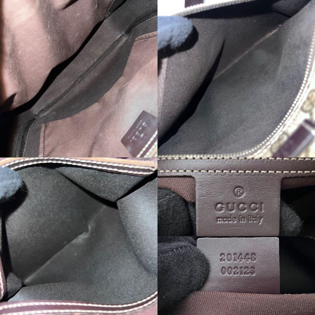 ◇極美品◇グッチ　GGスプリーム　カメラバッグ　クロスボディバッグ　201448