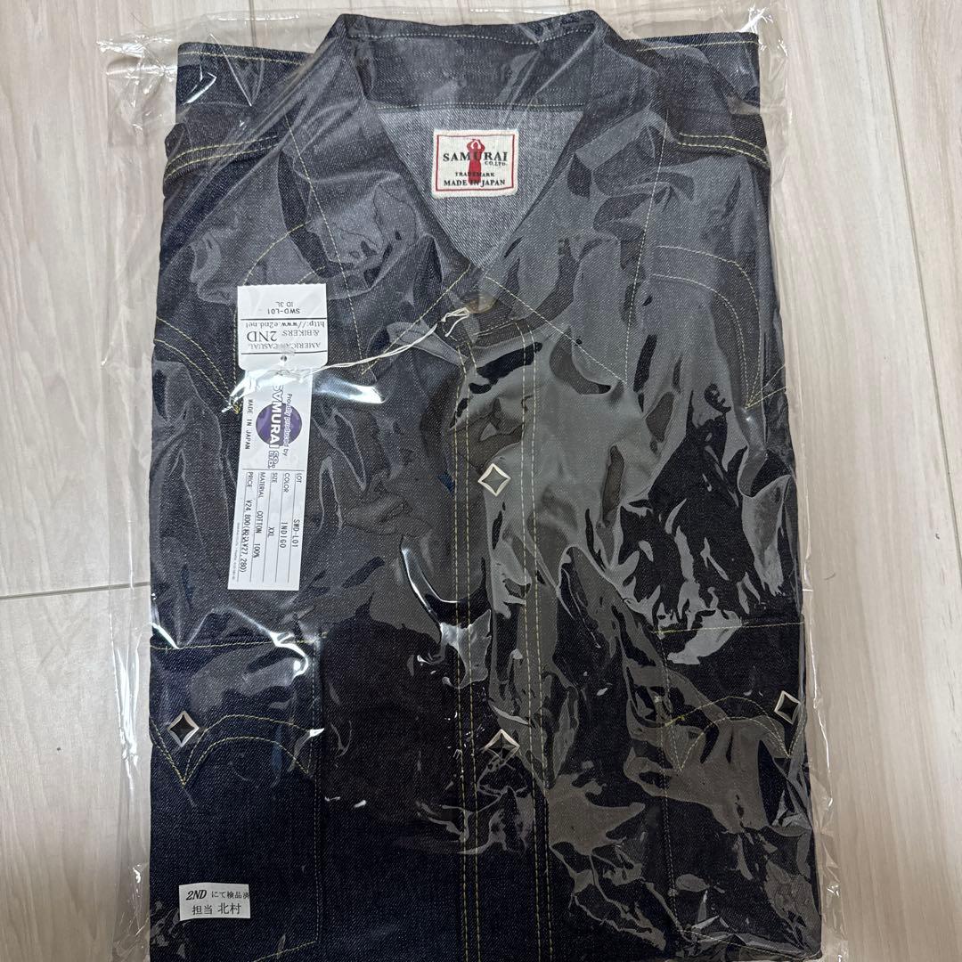 サムライジーンズ デニムウエスタンシャツ Mサイズ メンズ 新品未使用品