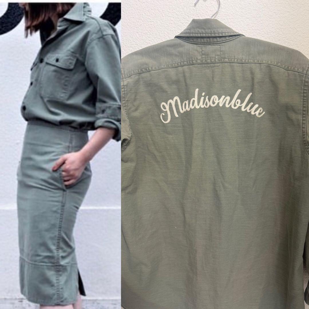 レア！カスタムオプション　madisonblue ハンプトン　シャツ　刺繍　00