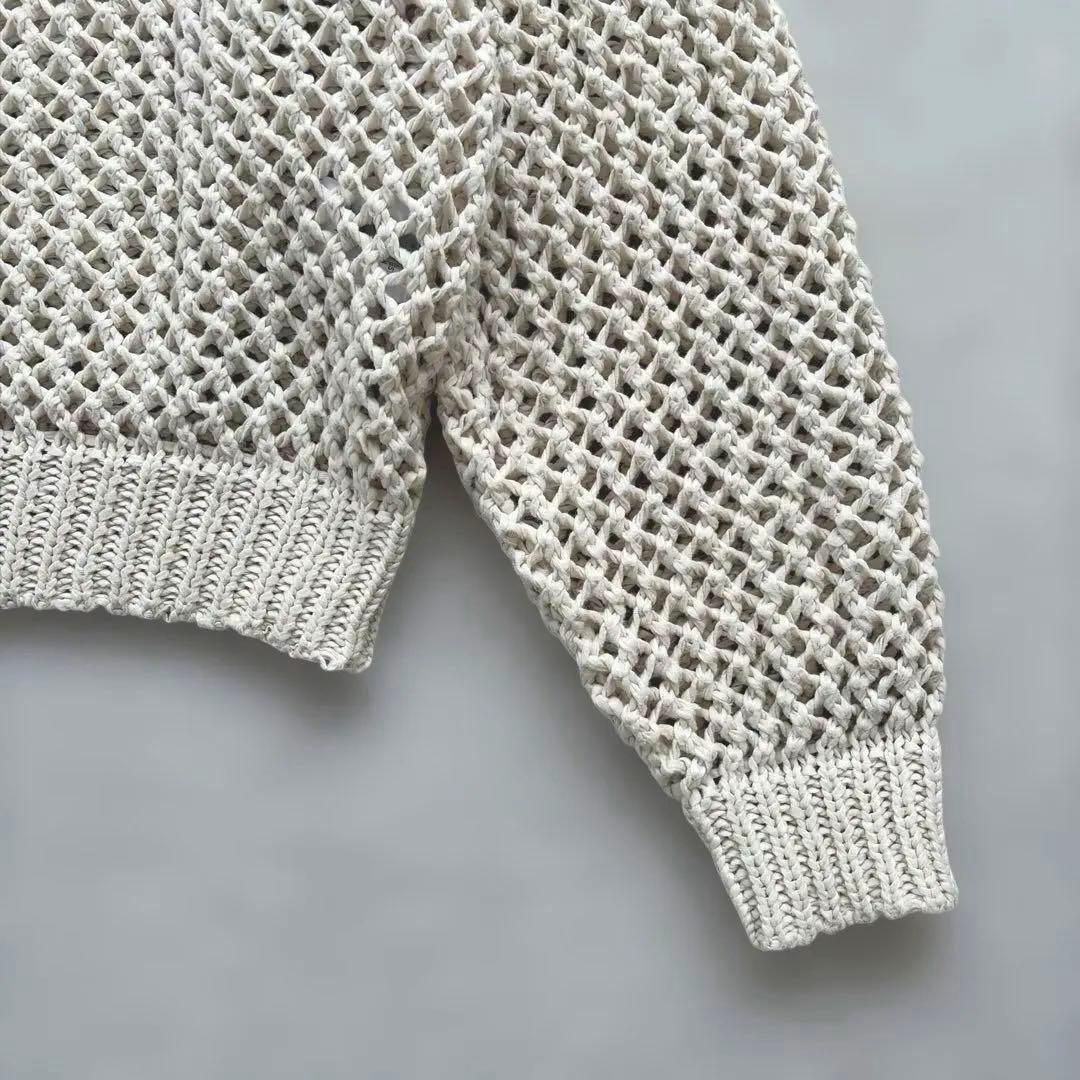 北欧暮らしの道具店 LIYOCA リヨカ メッシュ編みニット グレージュ