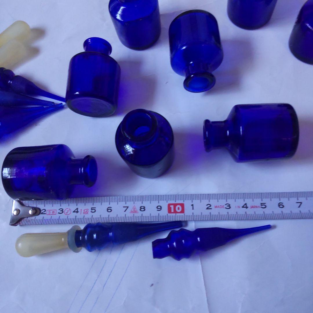 myaon　ボトルディギング 　コバルトブルー ガラス製 小瓶 セット