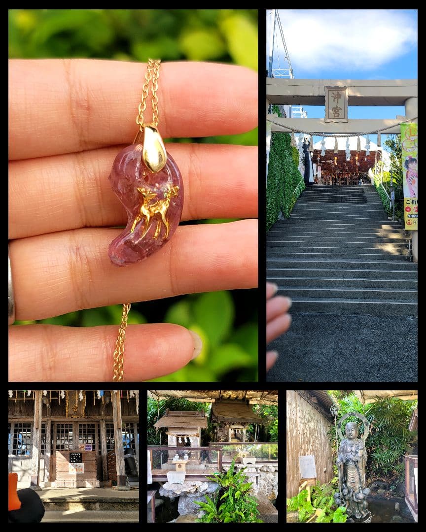 ありがとう価格沖宮★ライバルに勝ち彼の気持ちを掴み幸せのバンビオルゴネックレス