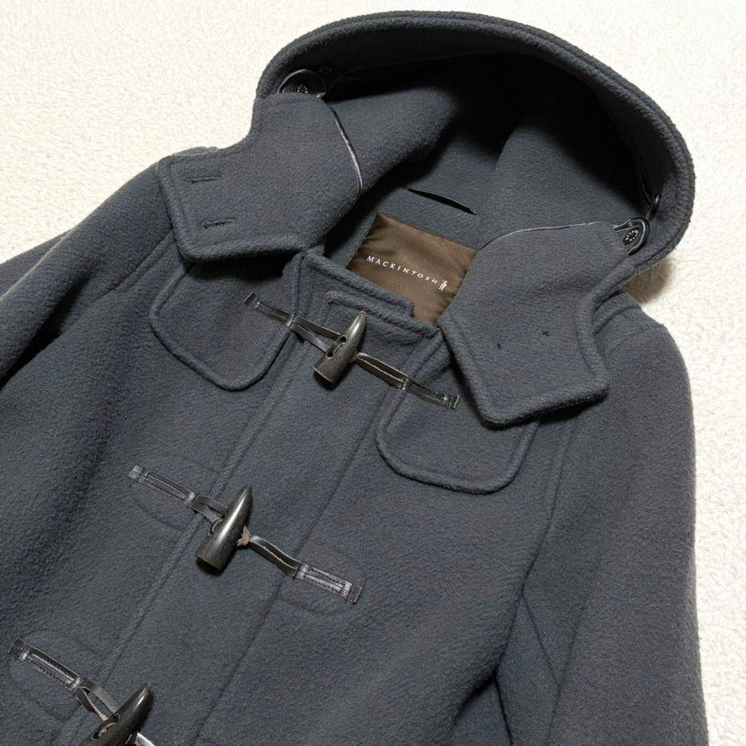 美品 マッキントッシュ ダッフルコート 英国製 グレー系
