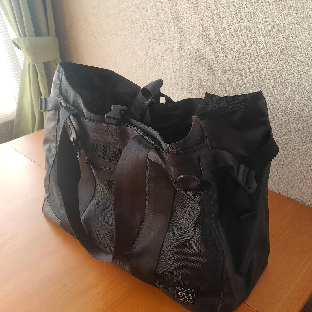 【超大容量】PORTER ヒート トートバッグ 横43cm マチ20cm 黒
