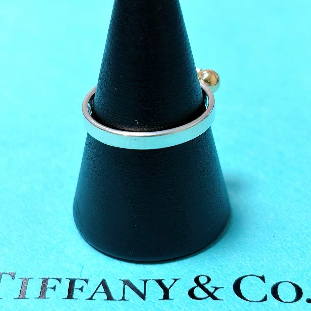 【美品】15号 Tiffanyティファニー ラブノット リング 925/750