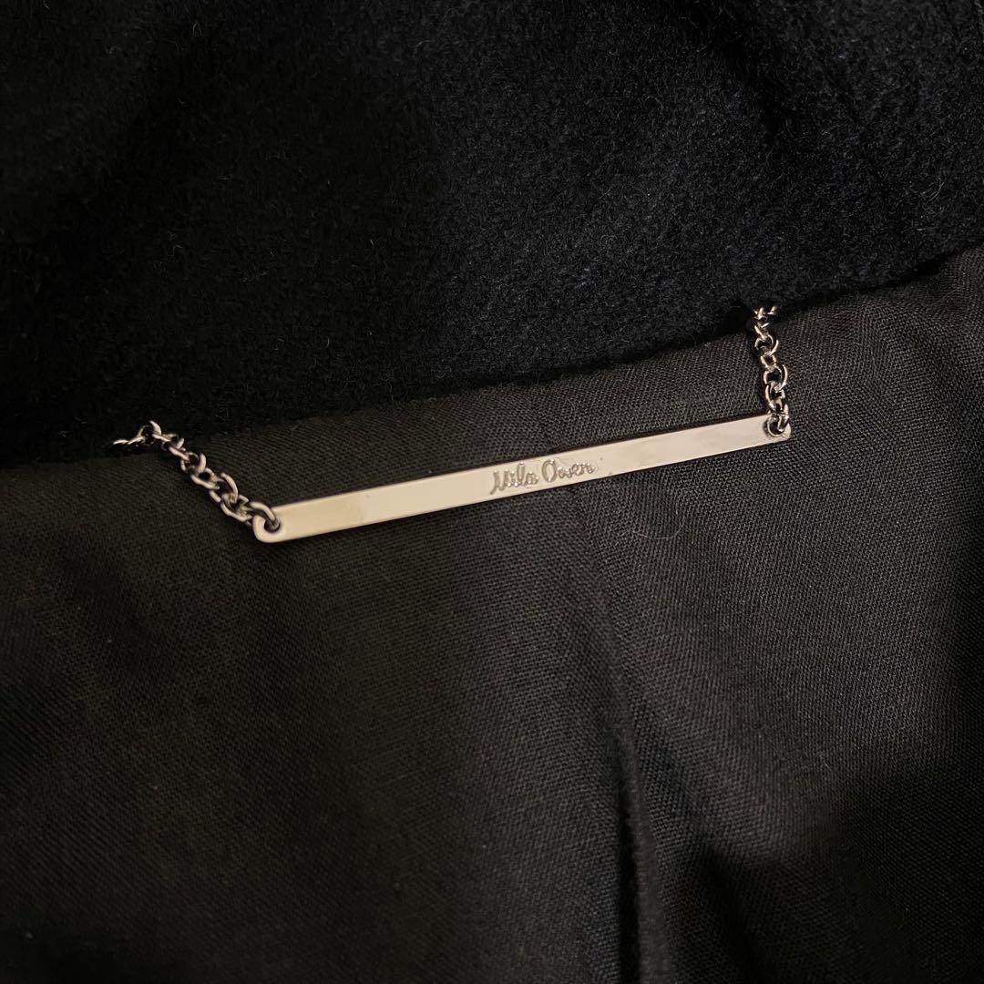 【即購入ok】MilaOwen ロングダッフルコート WOOLOOP ブラック